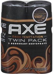 Axe Dark Temptation Body Spray Twin Pack - 4oz x 2