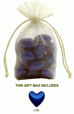 Blue Heart Bath Beads Gift Bag