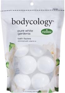 Bodycology Bath Fizzies, Pure White Gardenia - 2.1 oz, 8 count