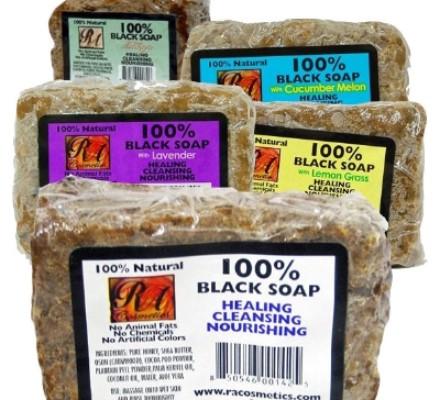 RA Cosmetics 100% Black Soap - 5 oz