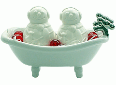 Snowmen In Tub