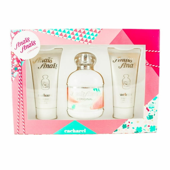 Cacharel Anais Anais L'Originalwomen Gift Set: Eau De Toilette Spray 3.4 oz & Two Body Lotions 1.7 oz