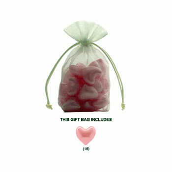 Image For: Pink Heart Bath Beads Gift Bag