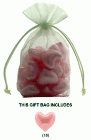Pink Heart Bath Beads Gift Bag