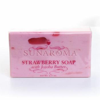 Image For: Sunaroma Strawberry Soap with Jojoba - 5 oz