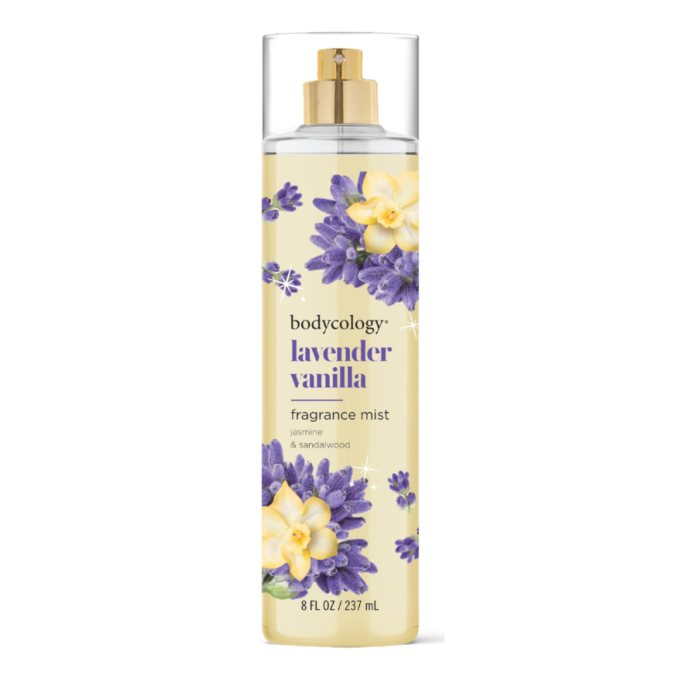 Bodycology Lavendar Vanilla, Long-Lasting Fragrance Body Mist, 8 fl oz