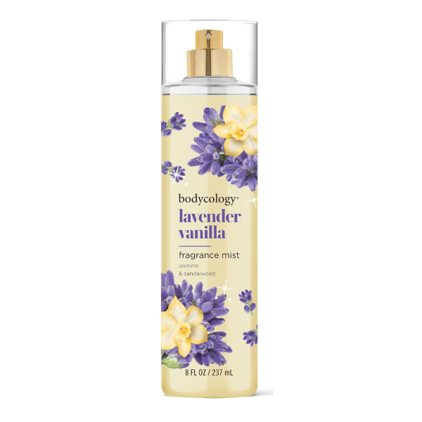 Bodycology Lavendar Vanilla, Long-Lasting Fragrance Body Mist, 8 fl oz